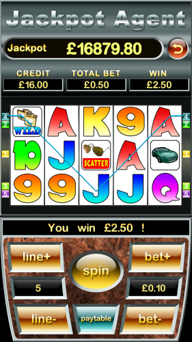 Screenshot of Pocket Win's Mobile Casino Game