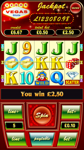 Screenshot of Mfortune's Mobile Casino Game