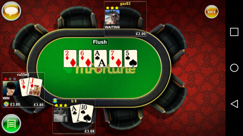 Mfortune poker screenshot