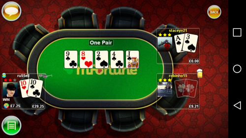 mfortune poker screen shot
