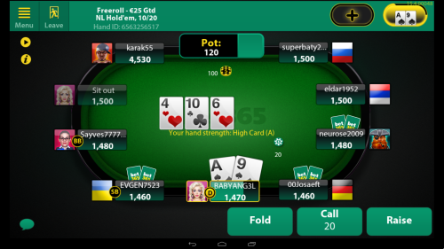 Bet365 Mobile Poker App Screenshot